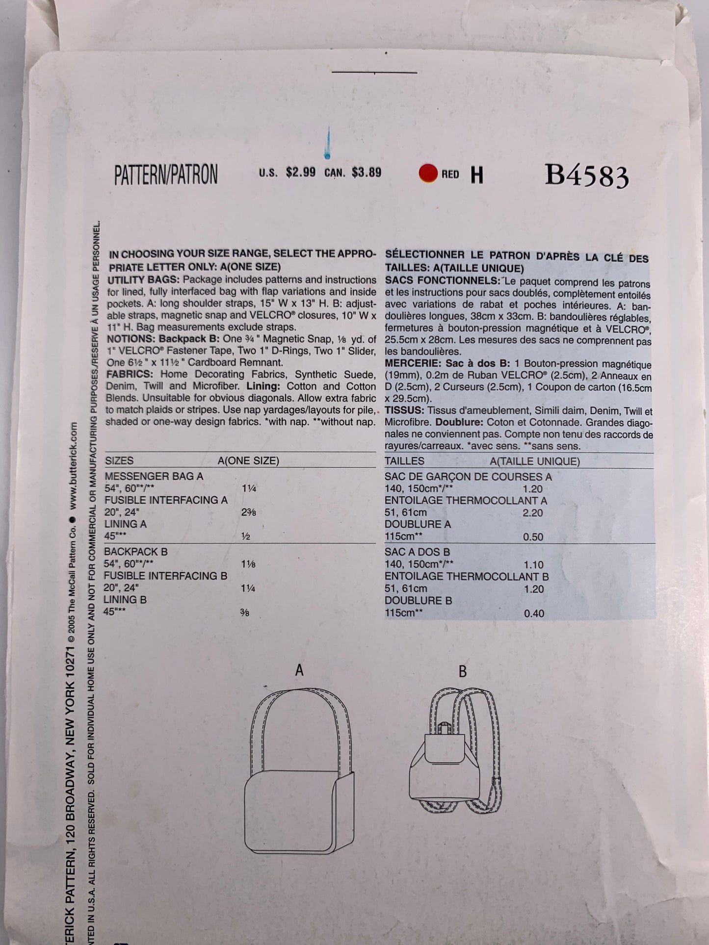 See & Sew B4583