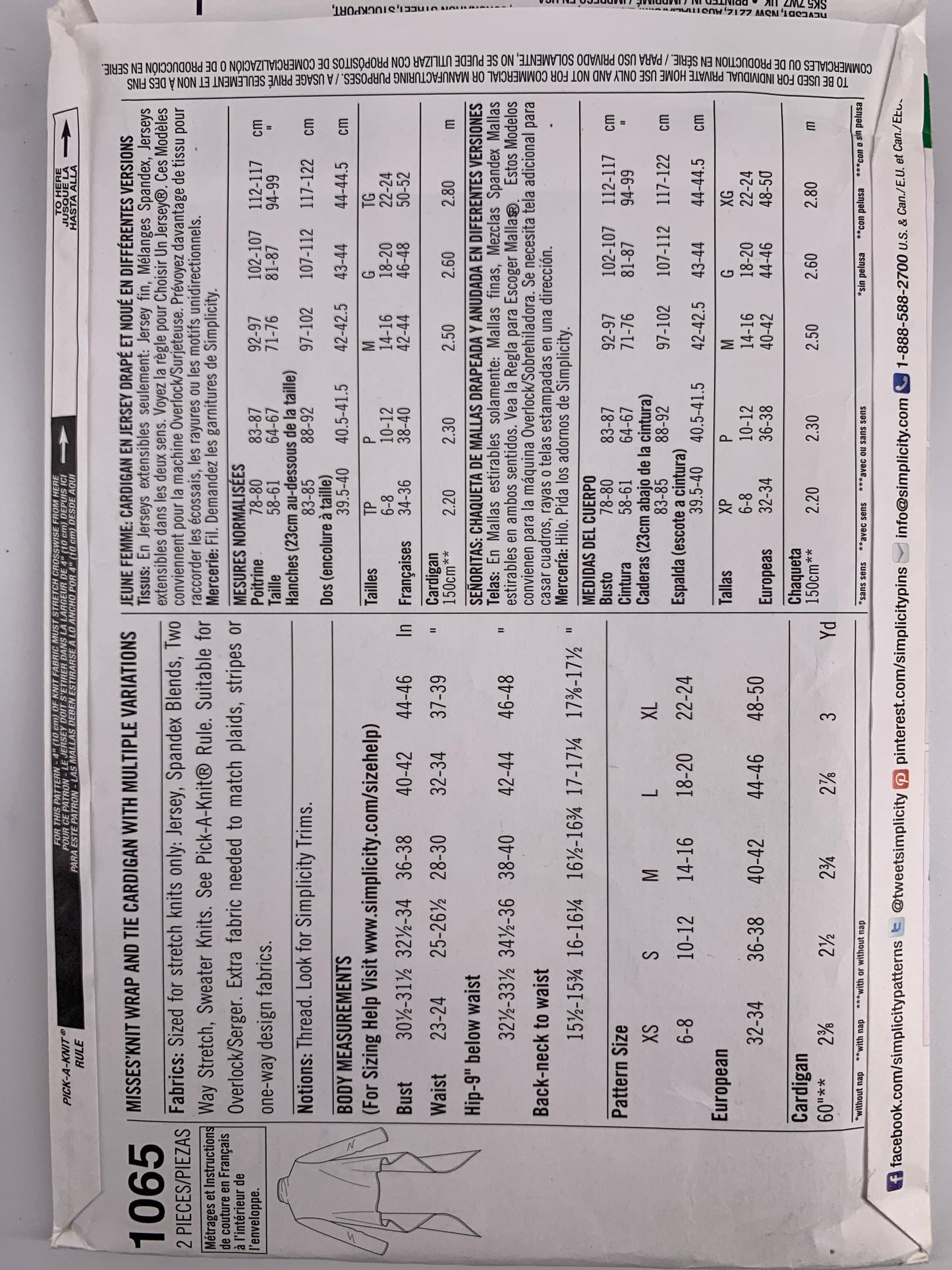 Simplicity 1065