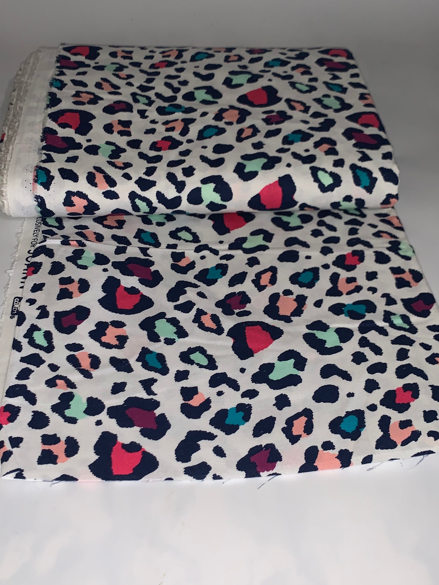 Multicolored Leopard Spots on White