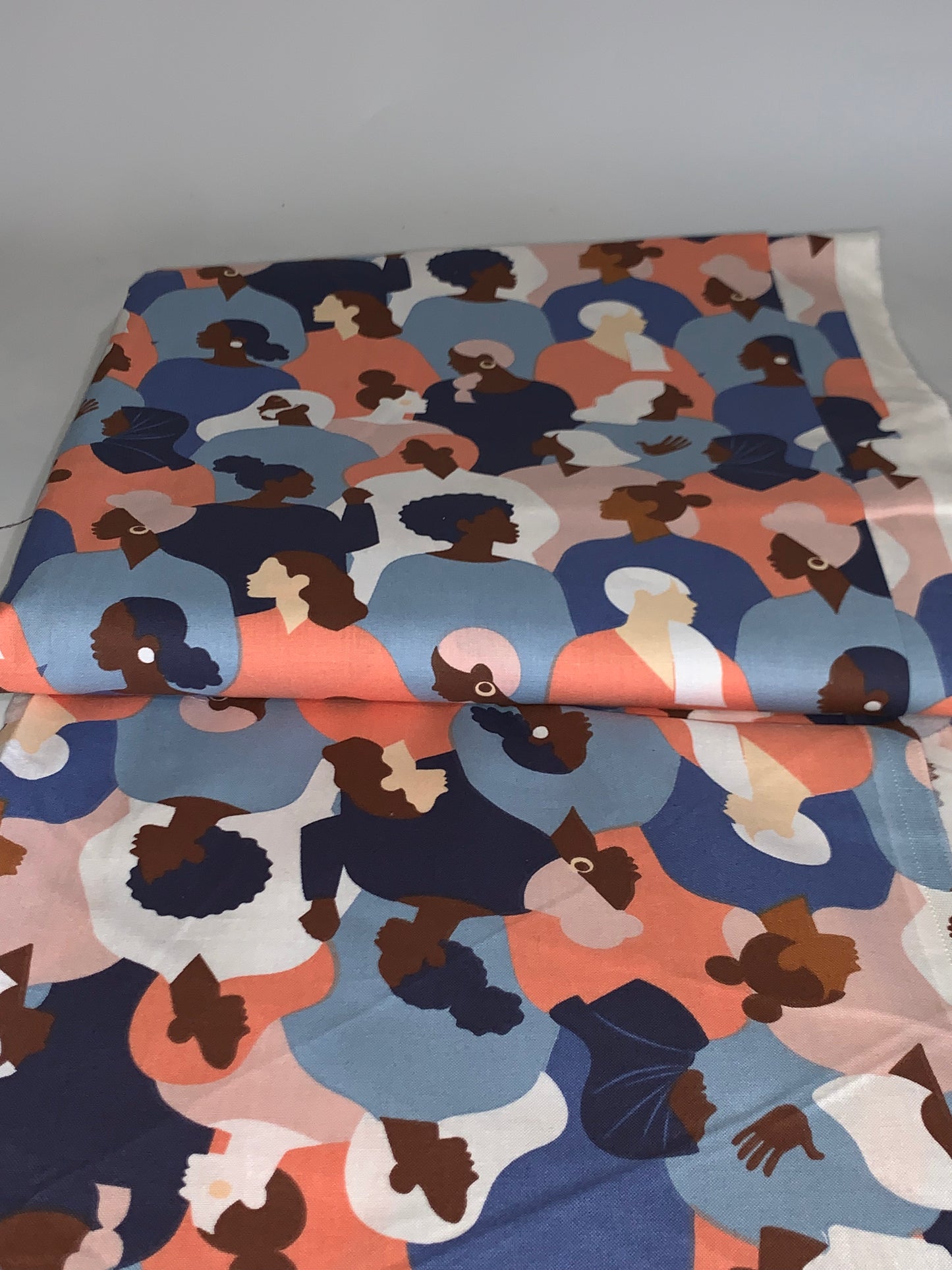 African Figures In Blue