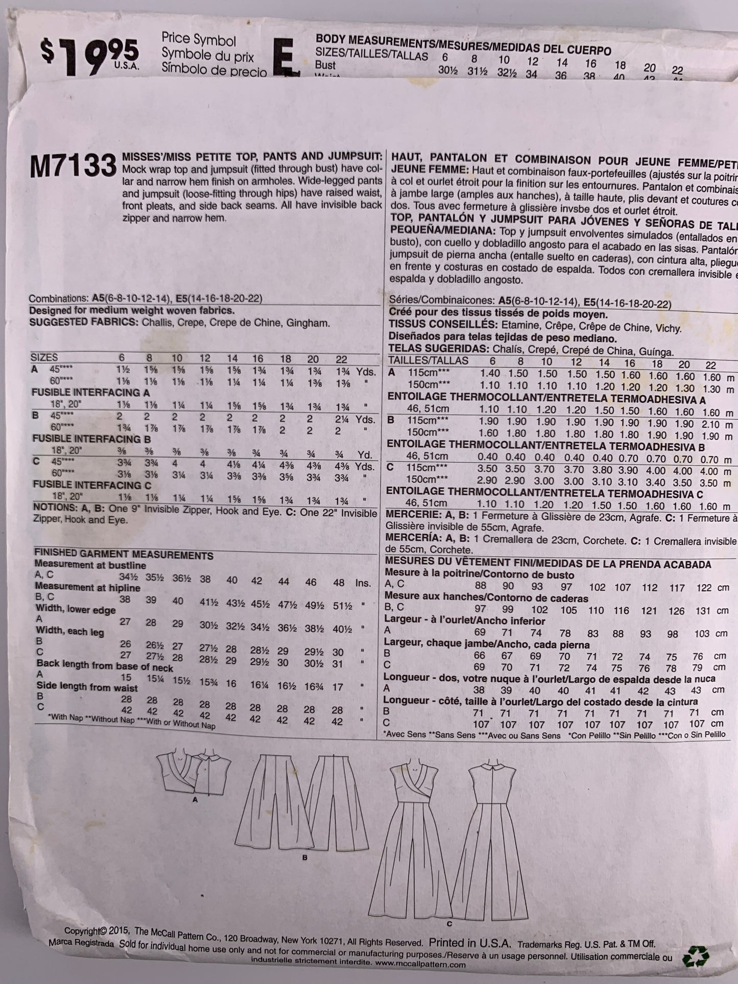 Mccall’s M7133
