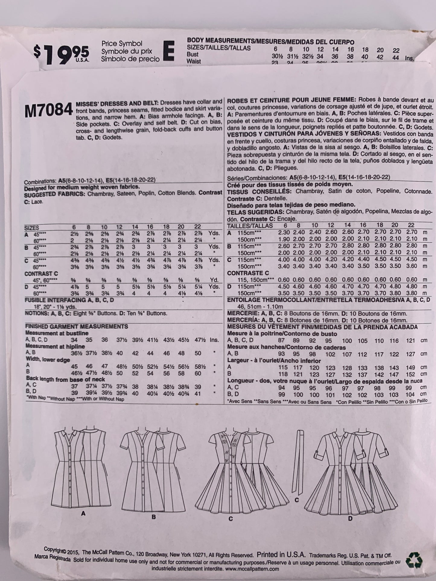 Mccall’s M7084