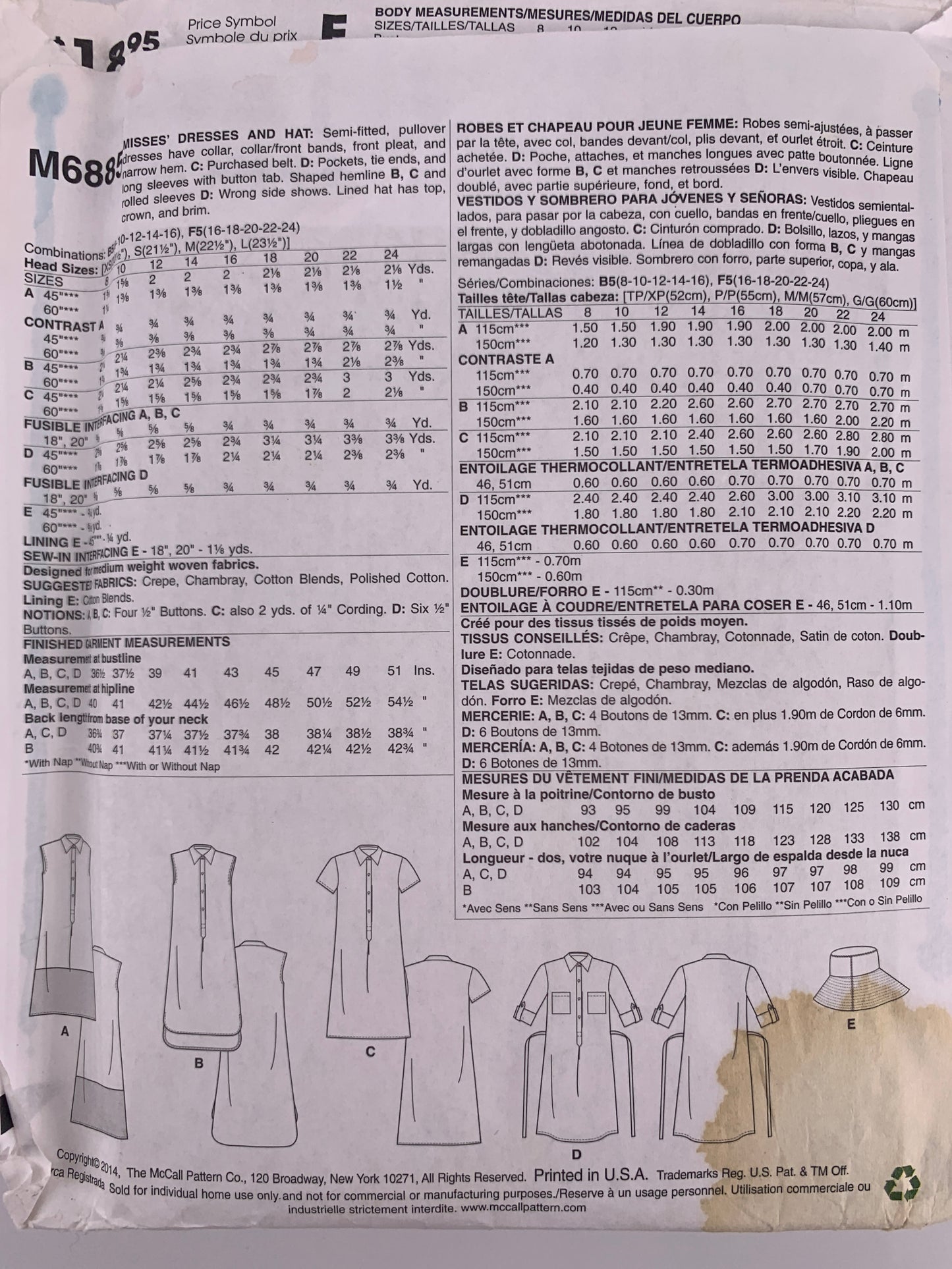 Mccall’s M6885