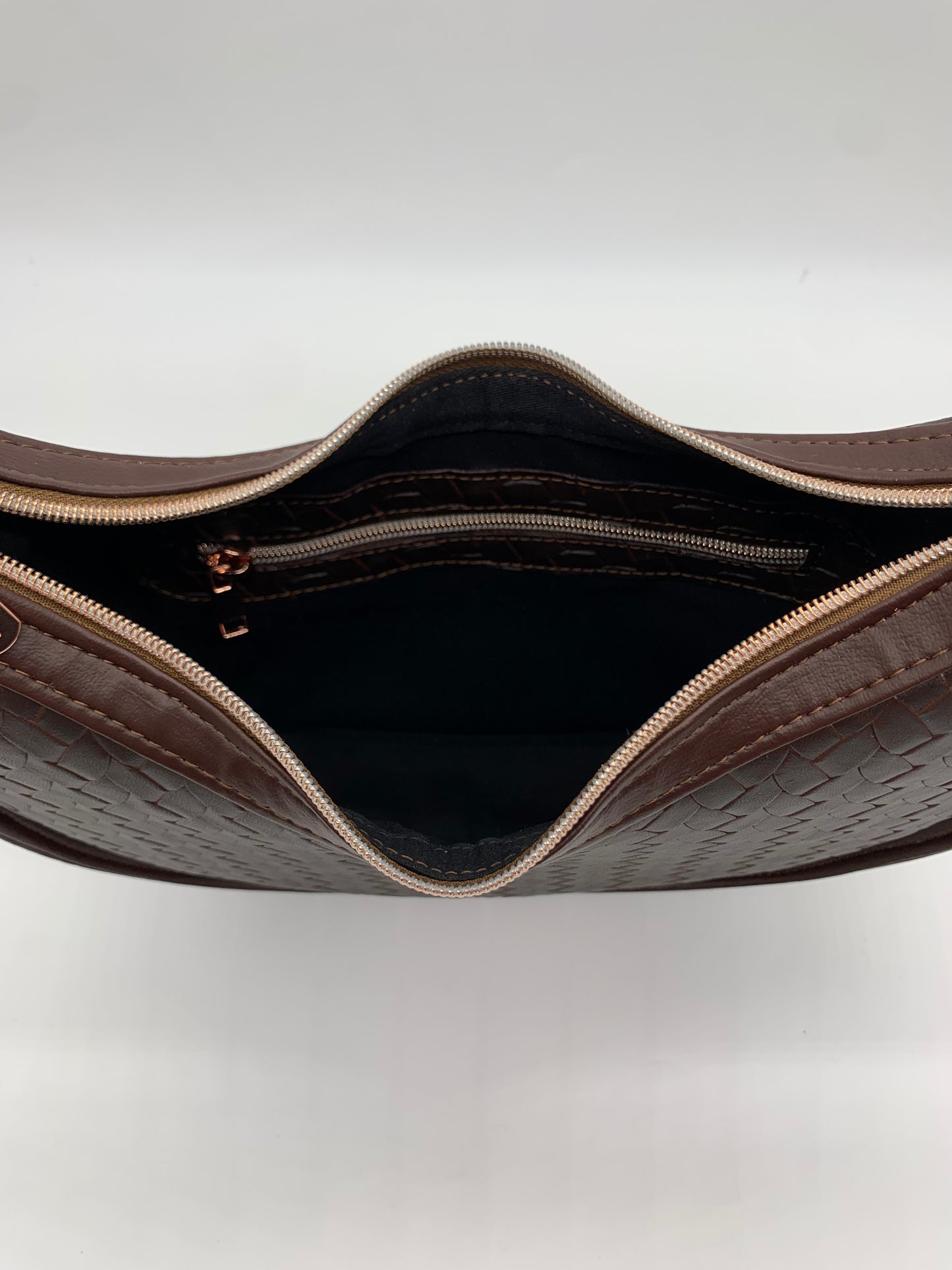 The Gale Luxe Hobo Bag - Espresso Weave - 20” STRAP