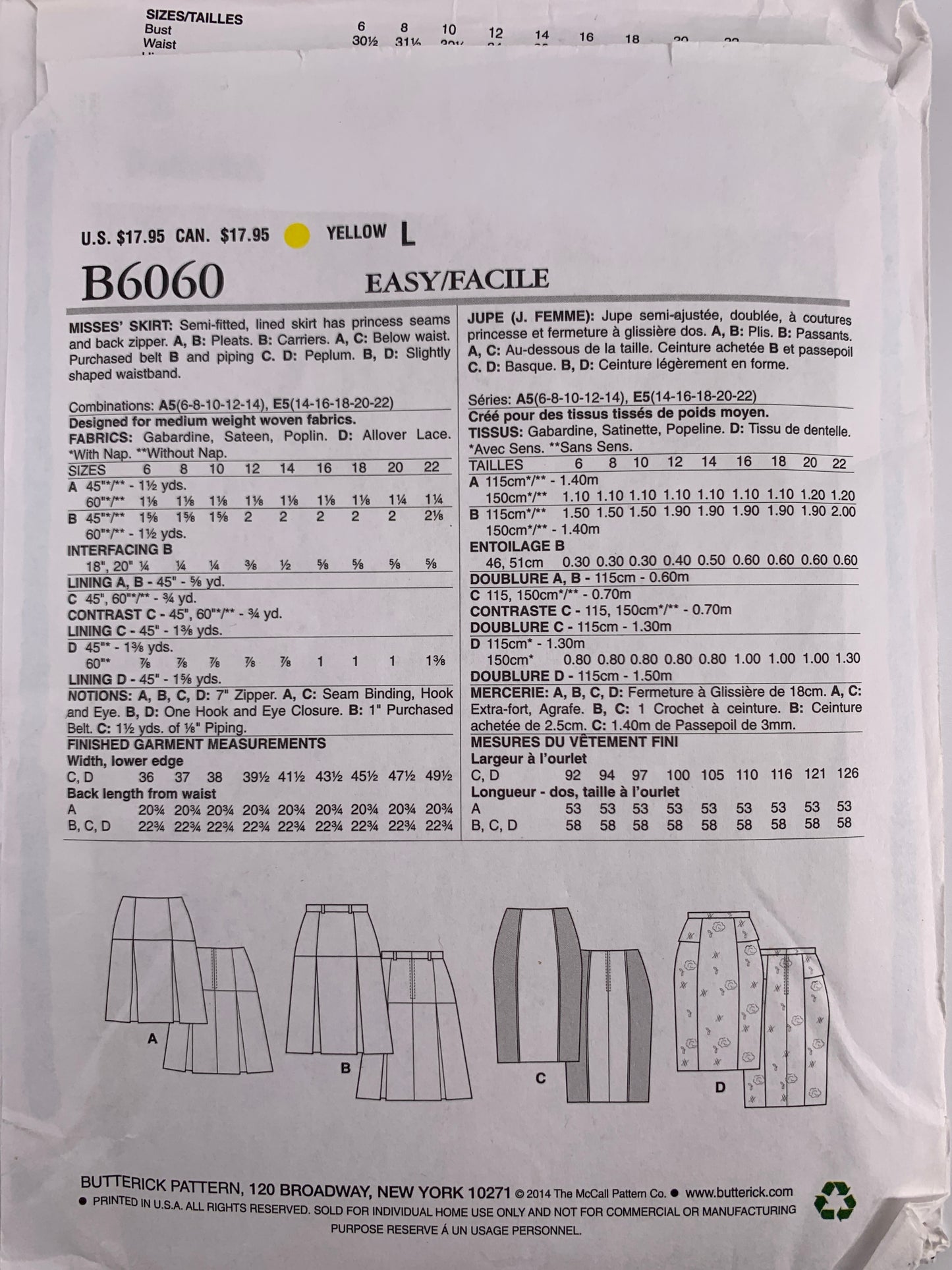 Butterick B6060