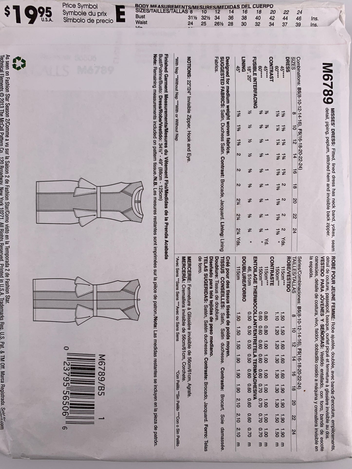 Mccall’s M6789
