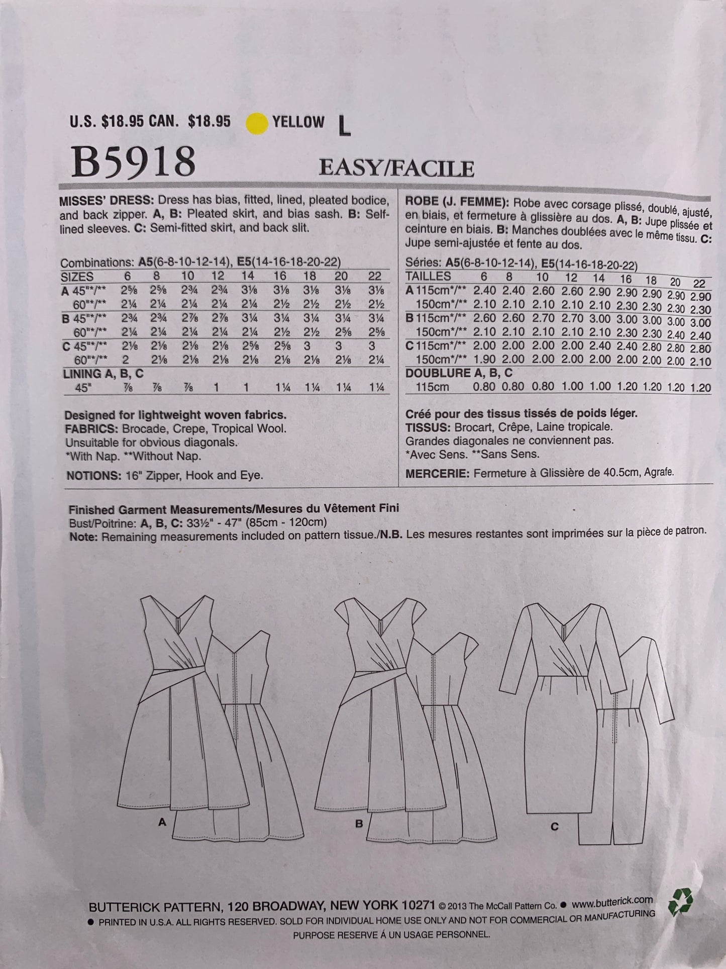 Butterick B5918