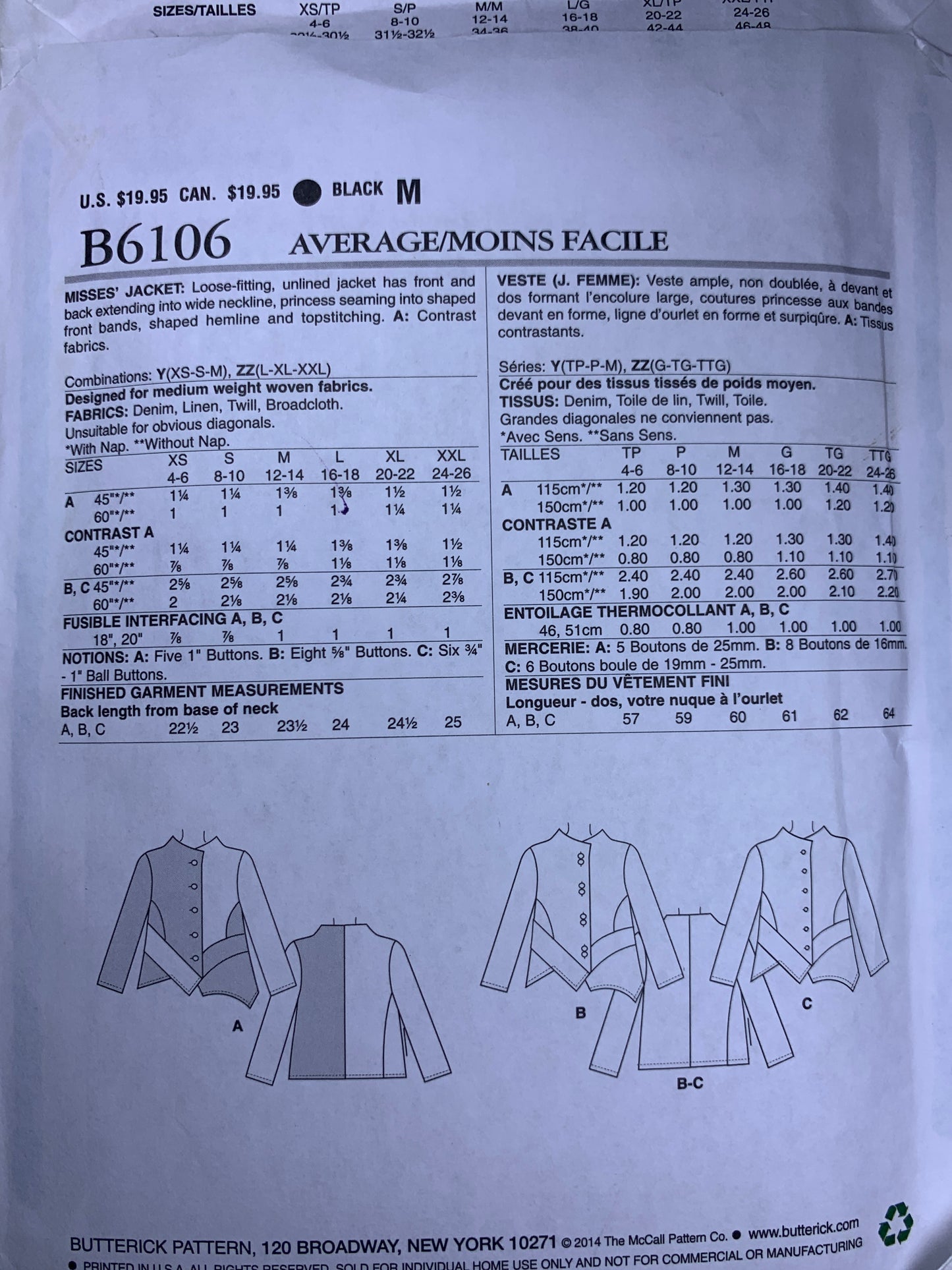 Butterick B6106