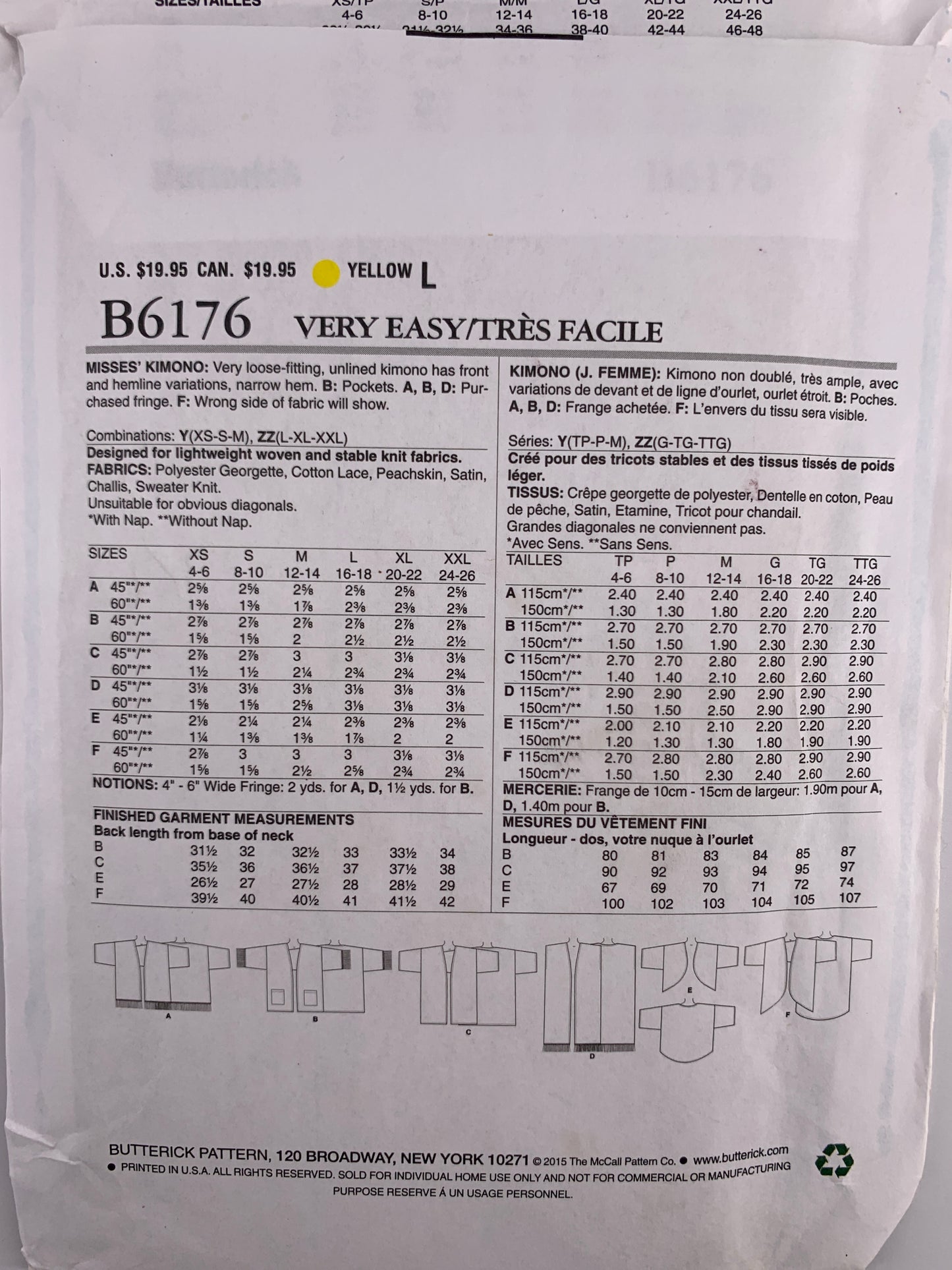 Butterick B6176