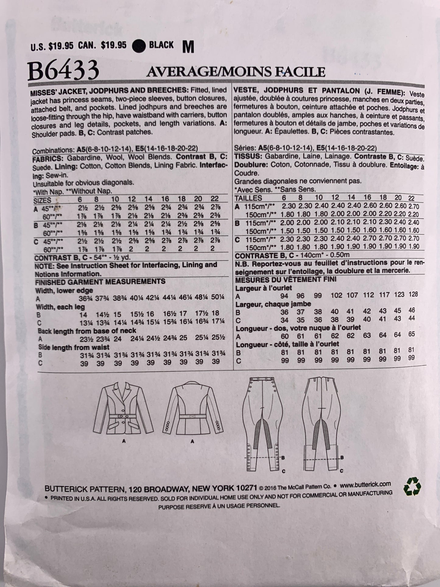 Butterick B6433