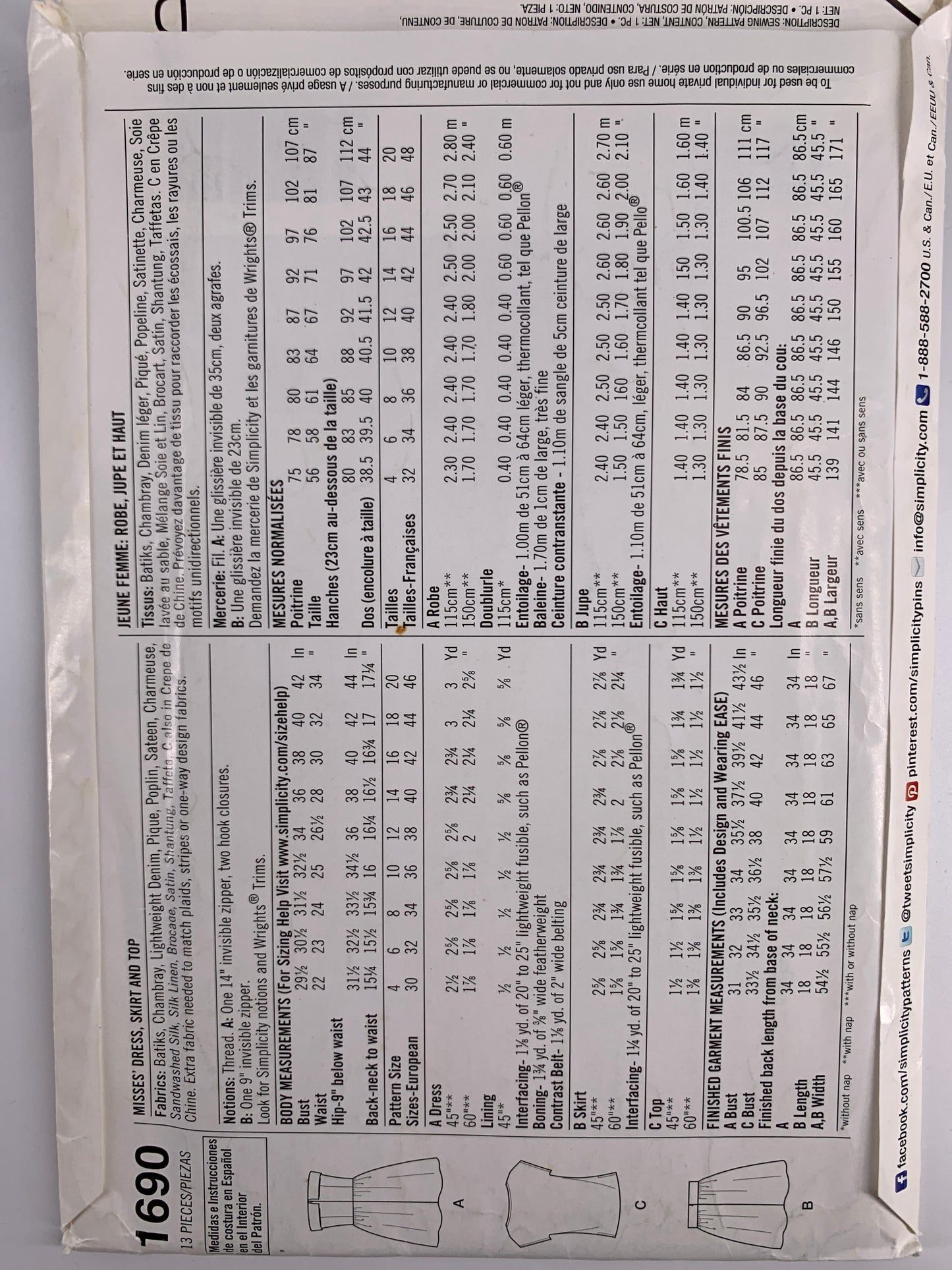 Simplicity 1690