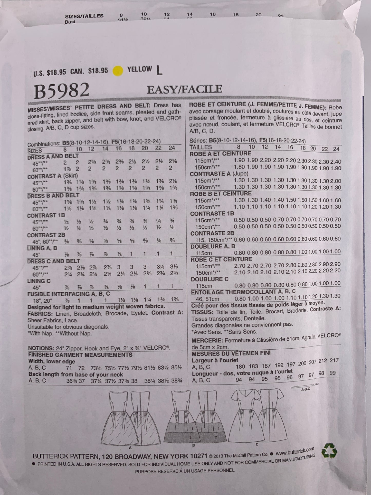 Butterick B5982