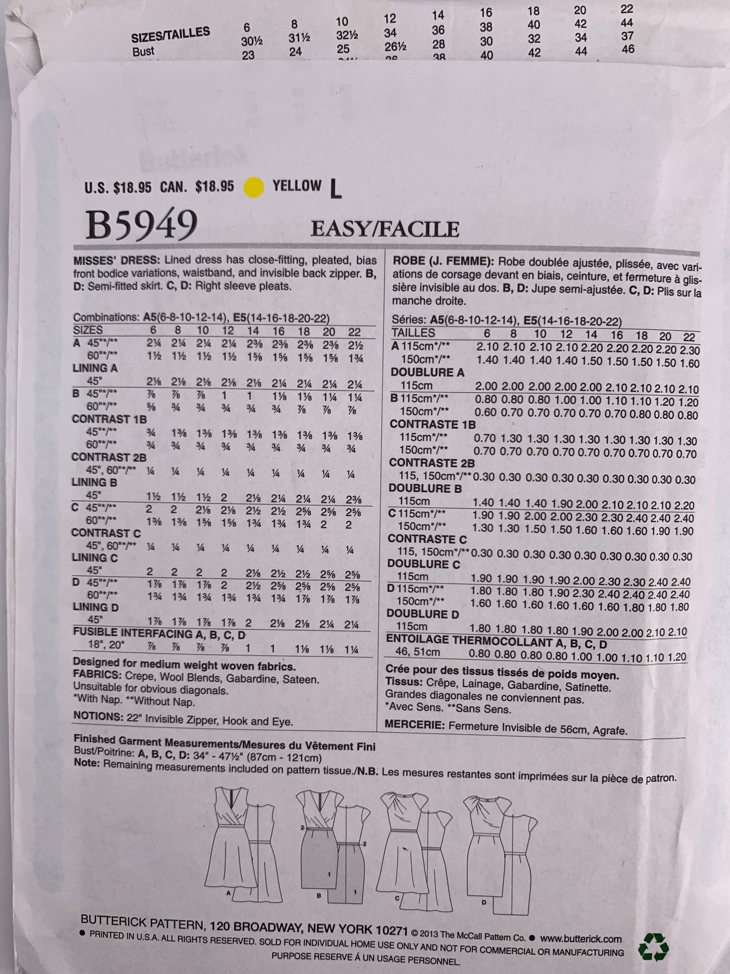Butterick B5949