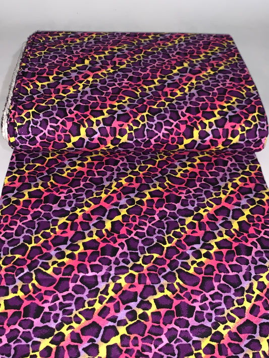 Purples & Multicolor Leopard Print